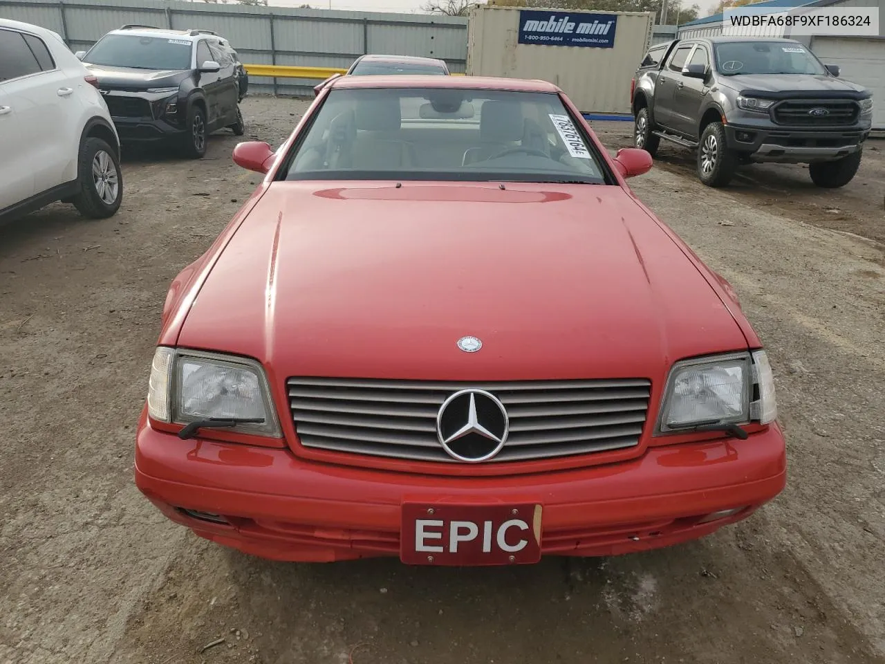 1999 Mercedes-Benz Sl 500 VIN: WDBFA68F9XF186324 Lot: 78376164