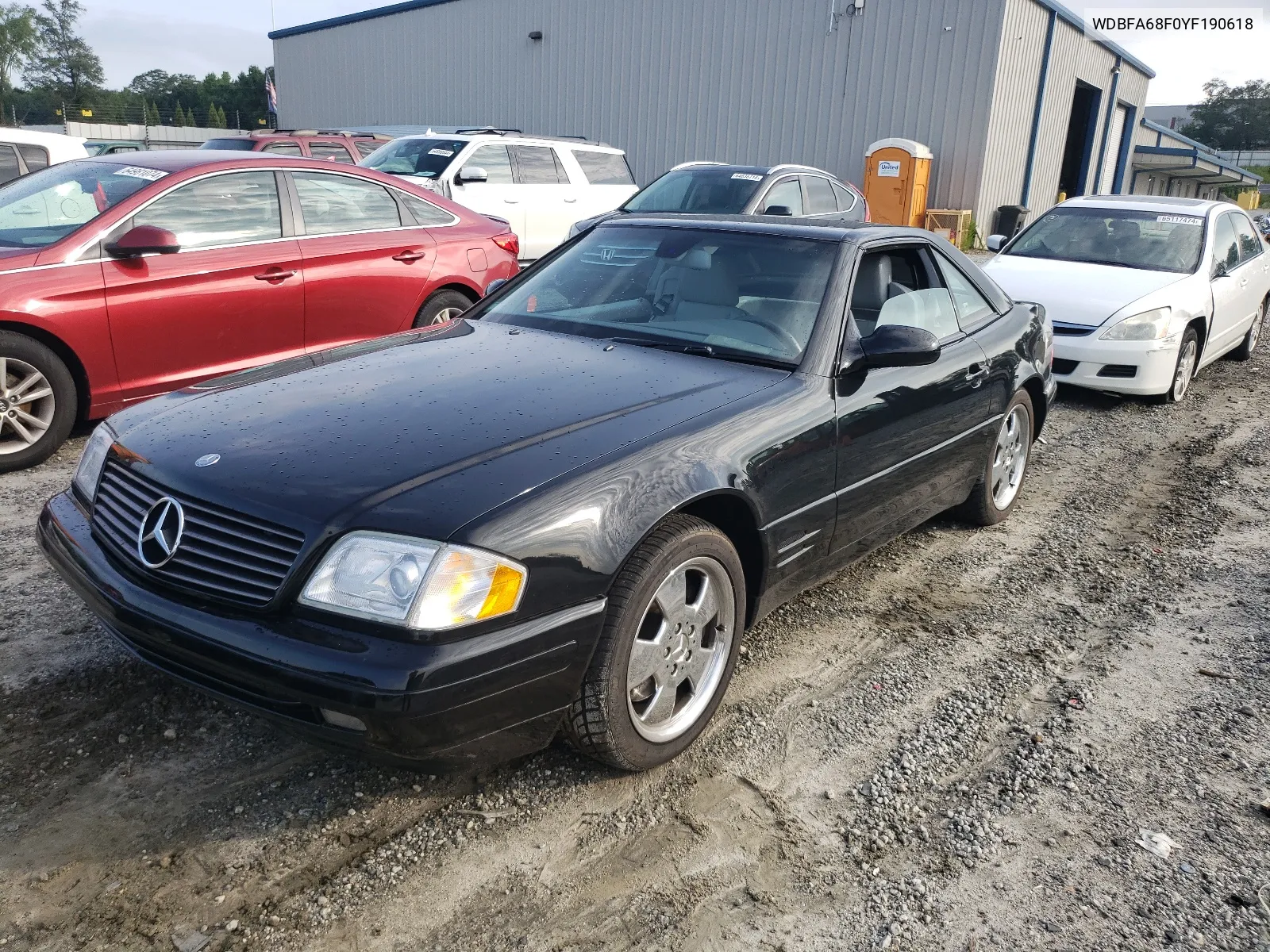 2000 Mercedes-Benz Sl 500 VIN: WDBFA68F0YF190618 Lot: 64791414