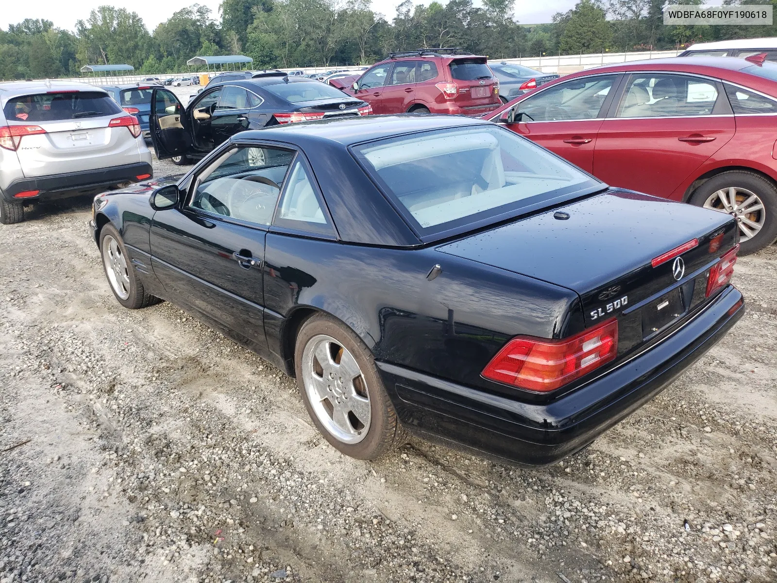 2000 Mercedes-Benz Sl 500 VIN: WDBFA68F0YF190618 Lot: 64791414