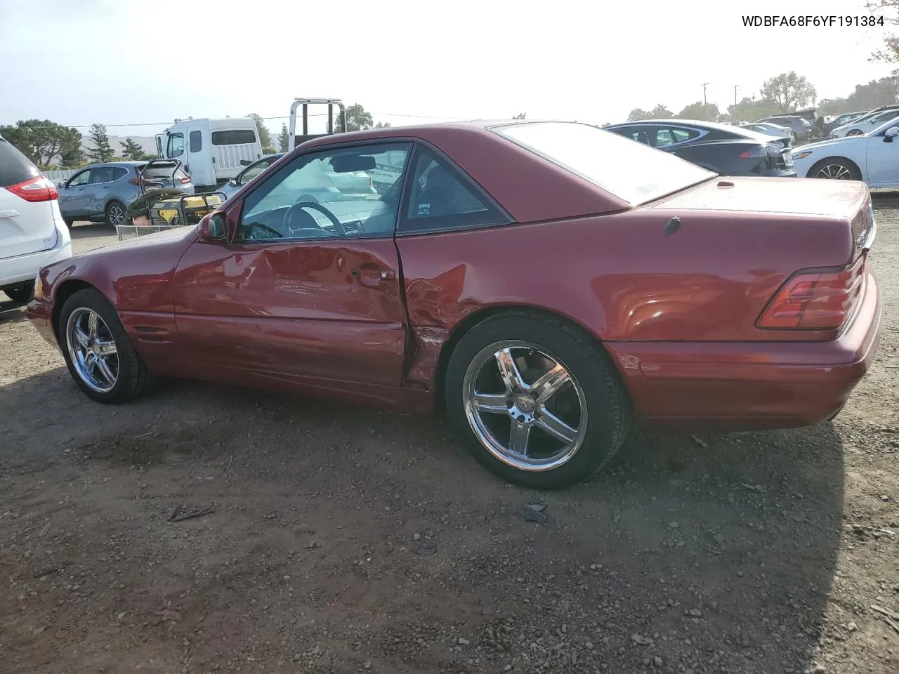 2000 Mercedes-Benz Sl 500 VIN: WDBFA68F6YF191384 Lot: 79318264