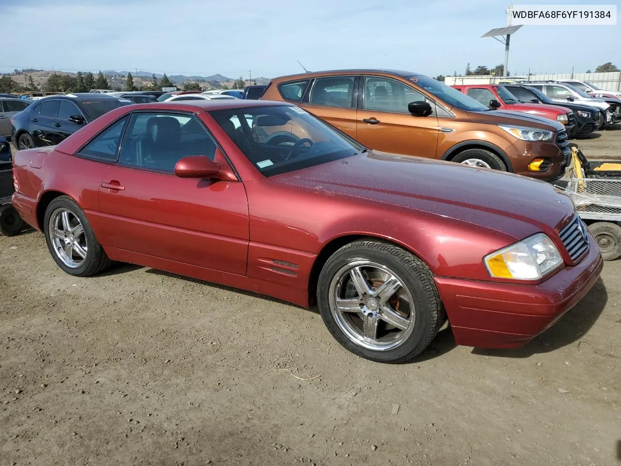 2000 Mercedes-Benz Sl 500 VIN: WDBFA68F6YF191384 Lot: 79318264