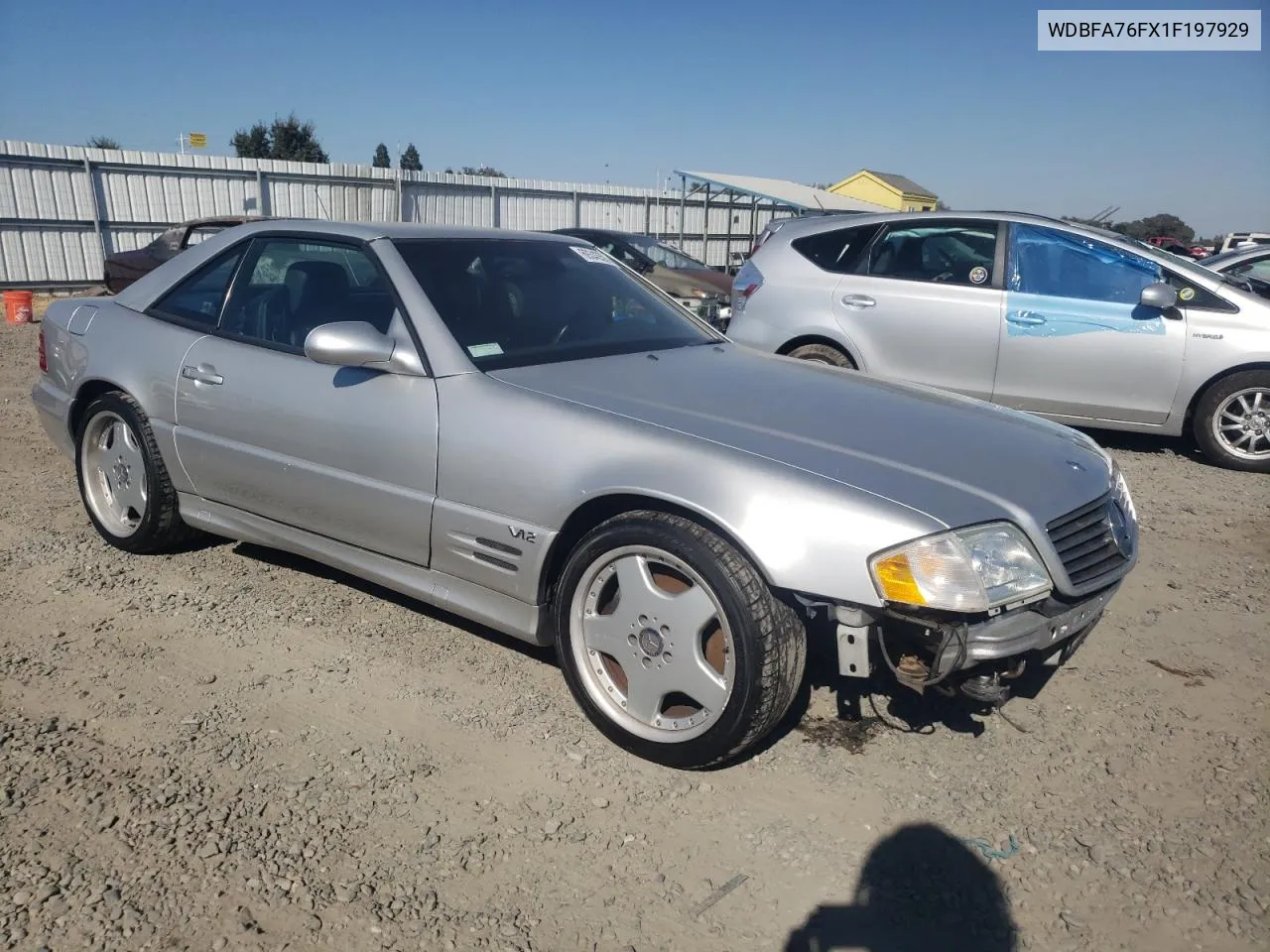 2001 Mercedes-Benz Sl 600 VIN: WDBFA76FX1F197929 Lot: 69343594