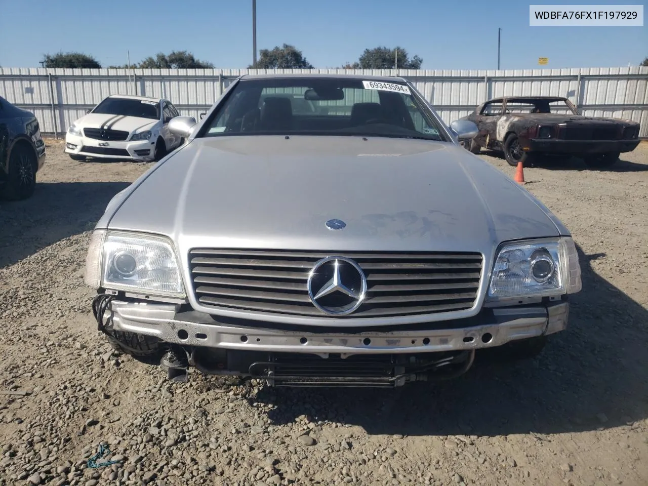 2001 Mercedes-Benz Sl 600 VIN: WDBFA76FX1F197929 Lot: 69343594