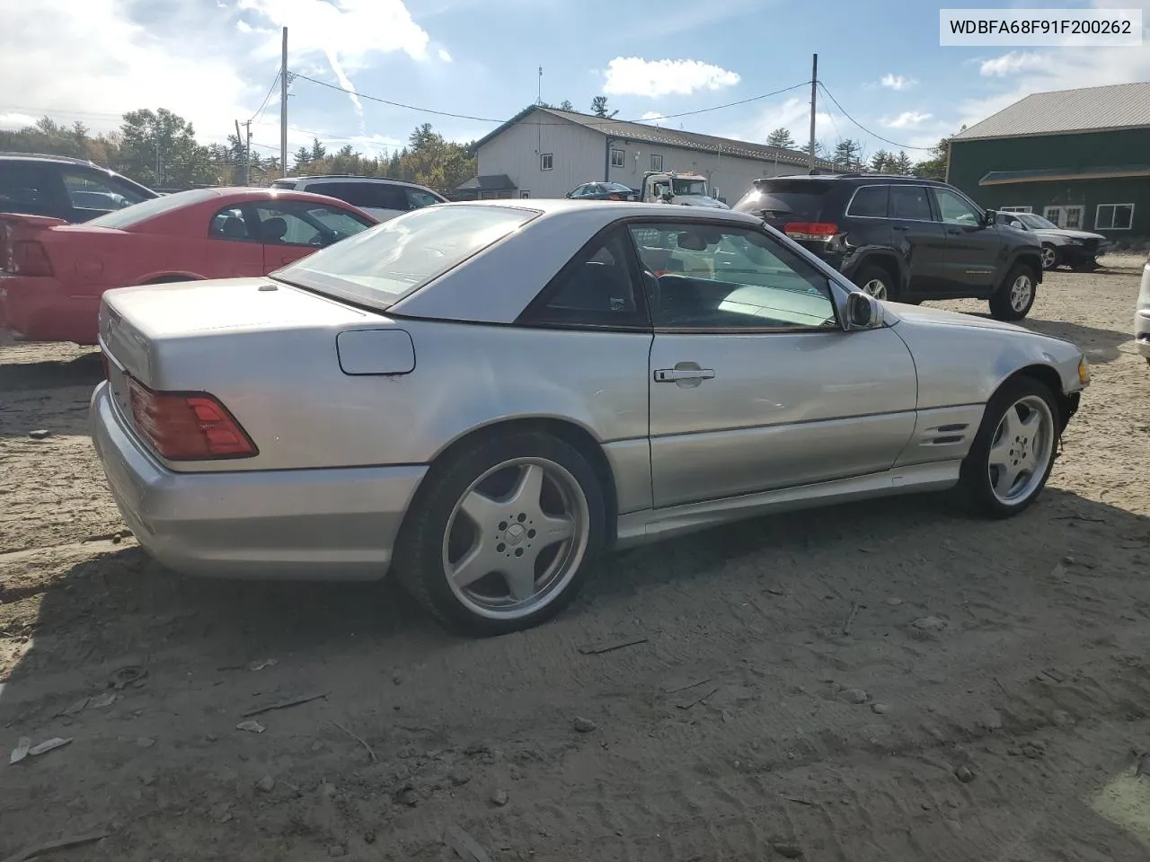 2001 Mercedes-Benz Sl 500 VIN: WDBFA68F91F200262 Lot: 74291654