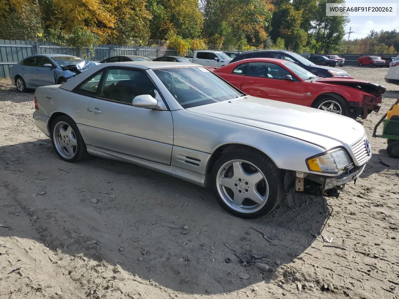 2001 Mercedes-Benz Sl 500 VIN: WDBFA68F91F200262 Lot: 74291654