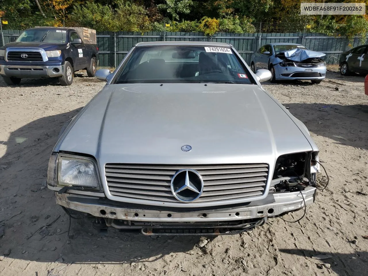 2001 Mercedes-Benz Sl 500 VIN: WDBFA68F91F200262 Lot: 74291654