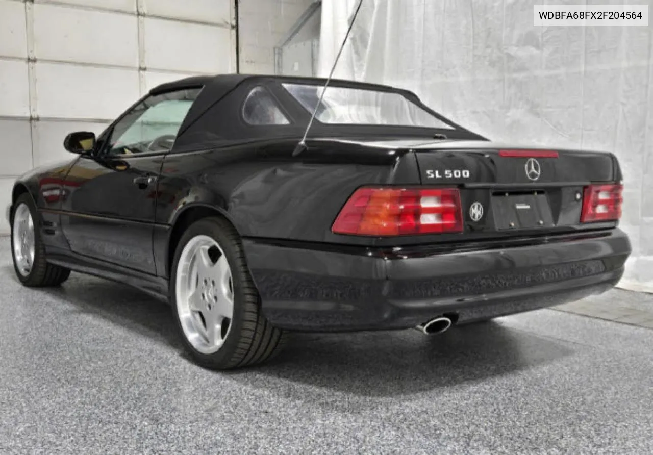 2002 Mercedes-Benz Sl 500 VIN: WDBFA68FX2F204564 Lot: 75193184