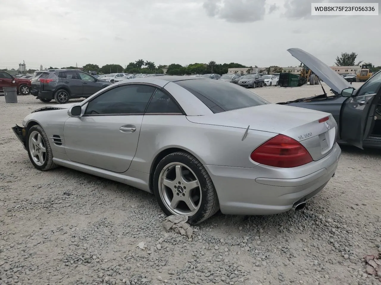 2003 Mercedes-Benz Sl 500R VIN: WDBSK75F23F056336 Lot: 61868014