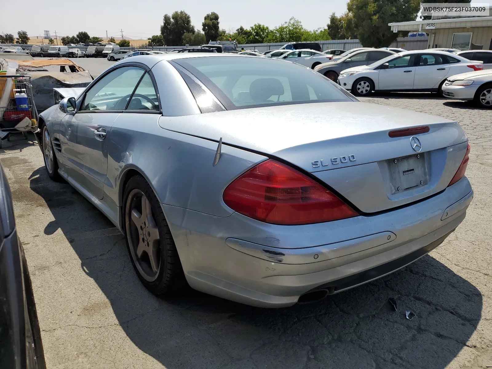 2003 Mercedes-Benz Sl 500R VIN: WDBSK75F23F037009 Lot: 64549924