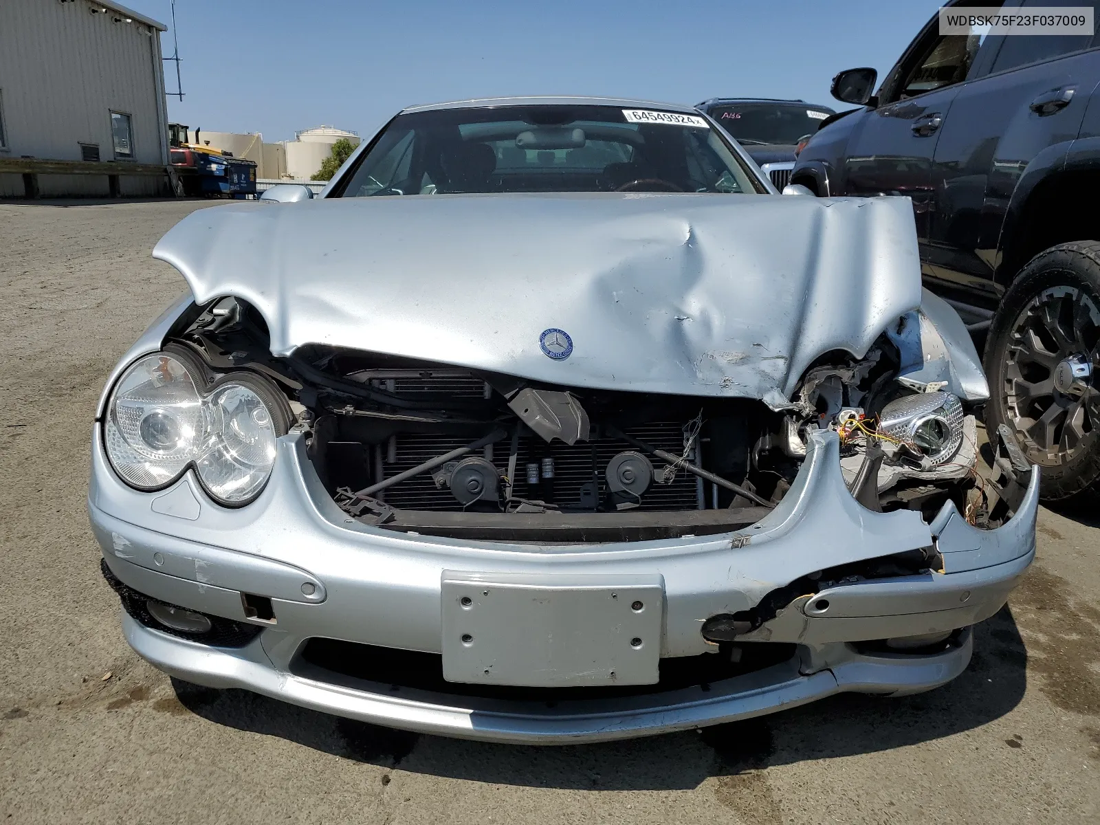 2003 Mercedes-Benz Sl 500R VIN: WDBSK75F23F037009 Lot: 64549924