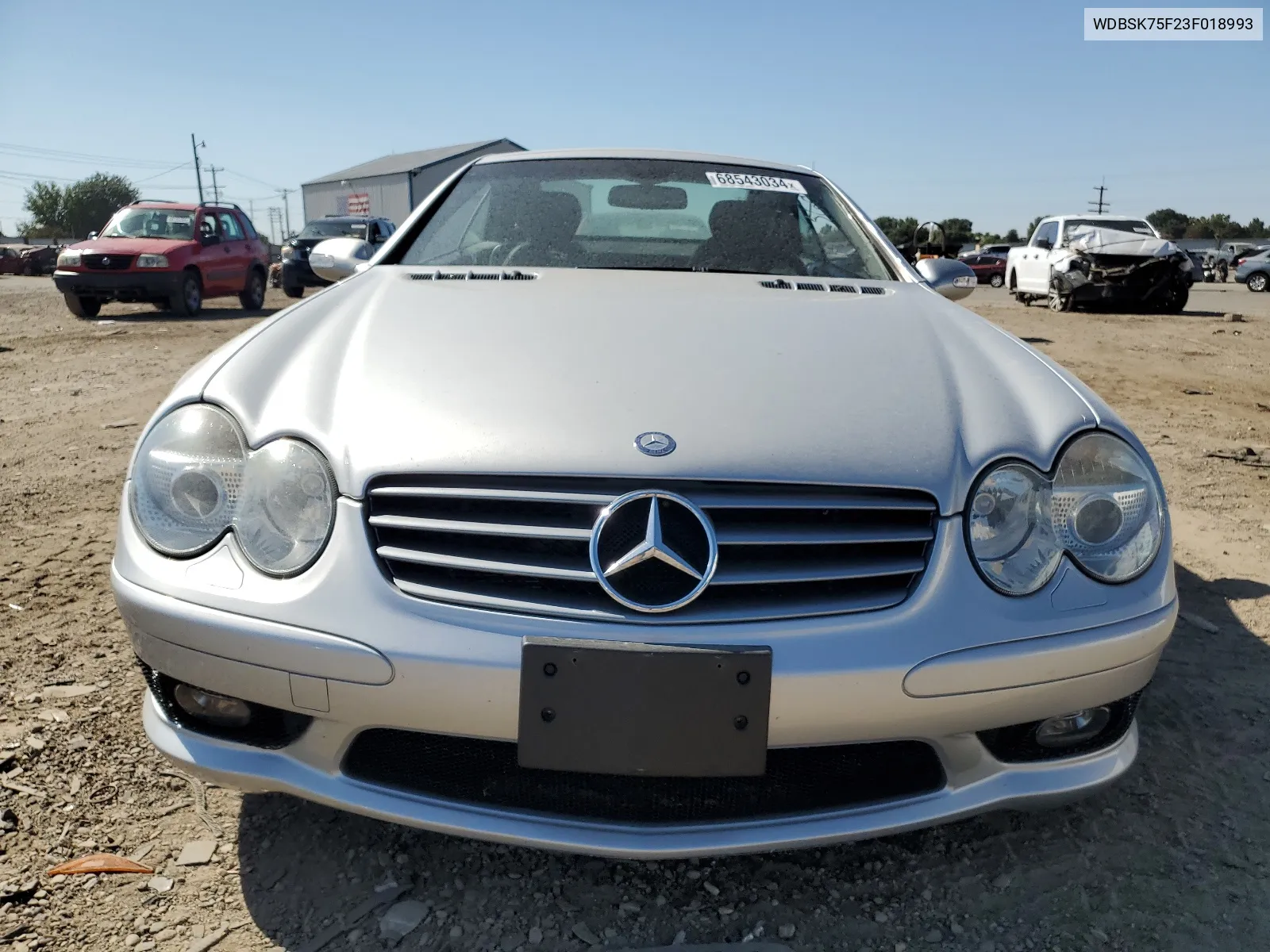 2003 Mercedes-Benz Sl 500R VIN: WDBSK75F23F018993 Lot: 68543034