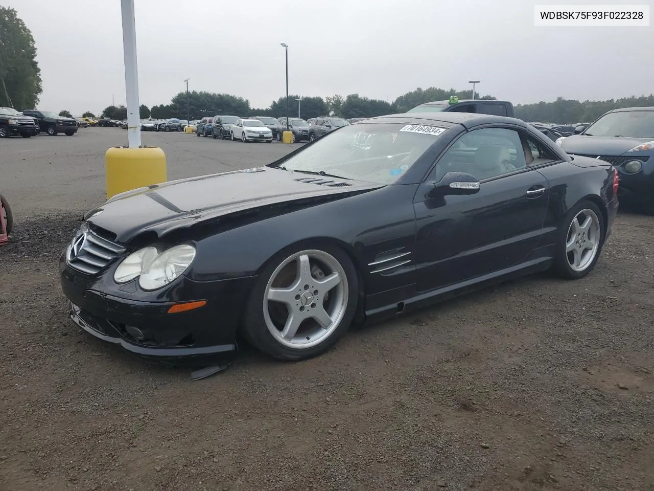 2003 Mercedes-Benz Sl 500R VIN: WDBSK75F93F022328 Lot: 70164934