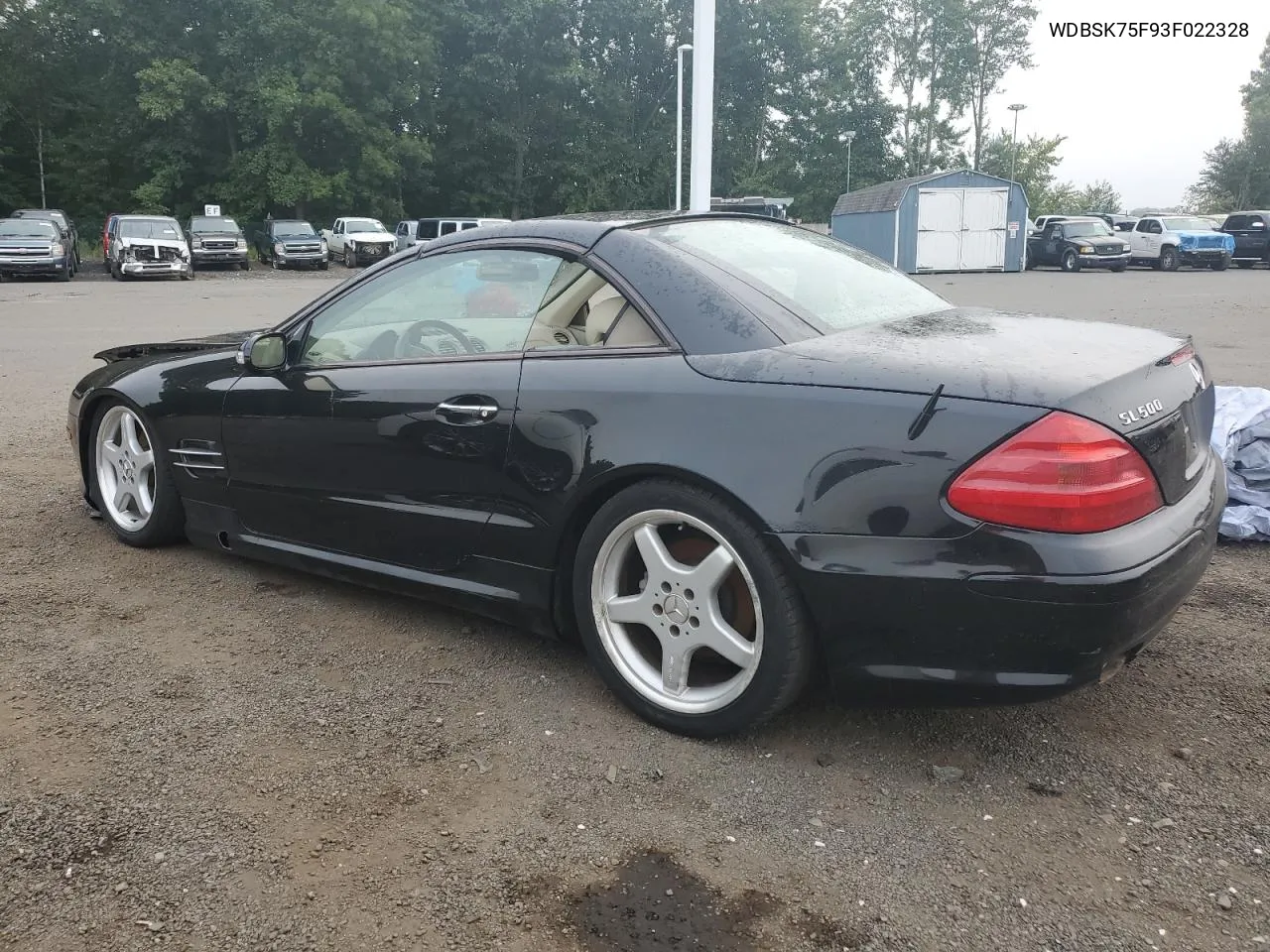 2003 Mercedes-Benz Sl 500R VIN: WDBSK75F93F022328 Lot: 70164934