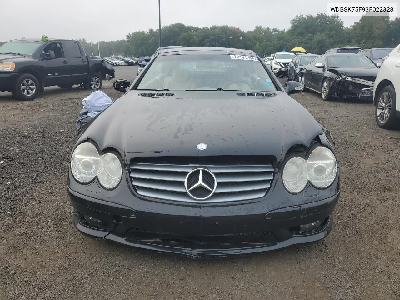 2003 Mercedes-Benz Sl 500R VIN: WDBSK75F93F022328 Lot: 70164934