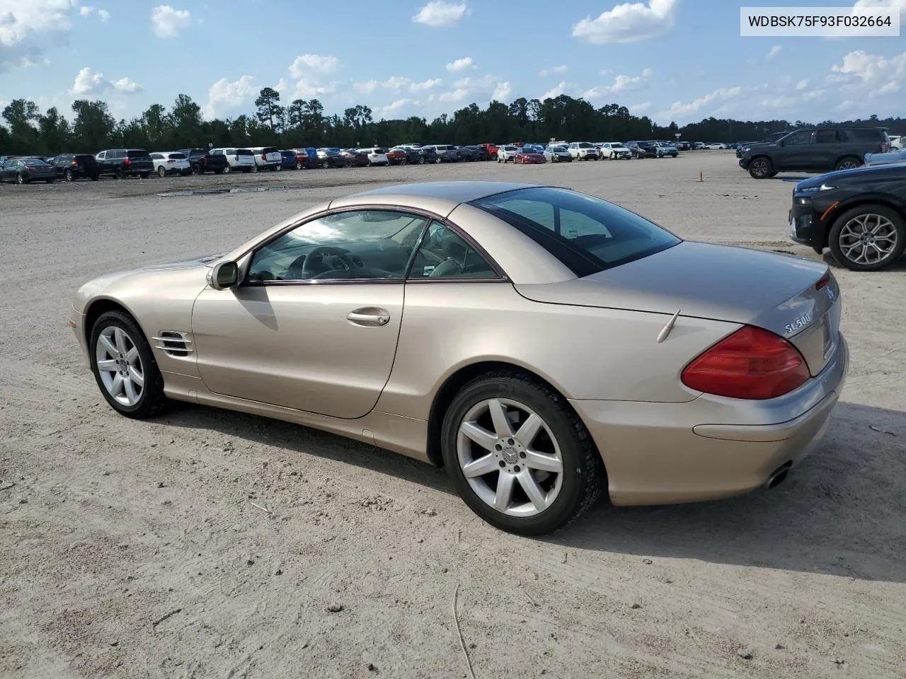 2003 Mercedes-Benz Sl 500R VIN: WDBSK75F93F032664 Lot: 73053254