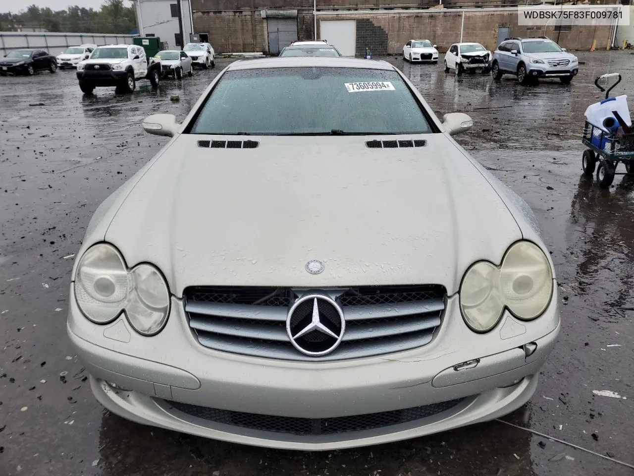 2003 Mercedes-Benz Sl 500R VIN: WDBSK75F83F009781 Lot: 73605994