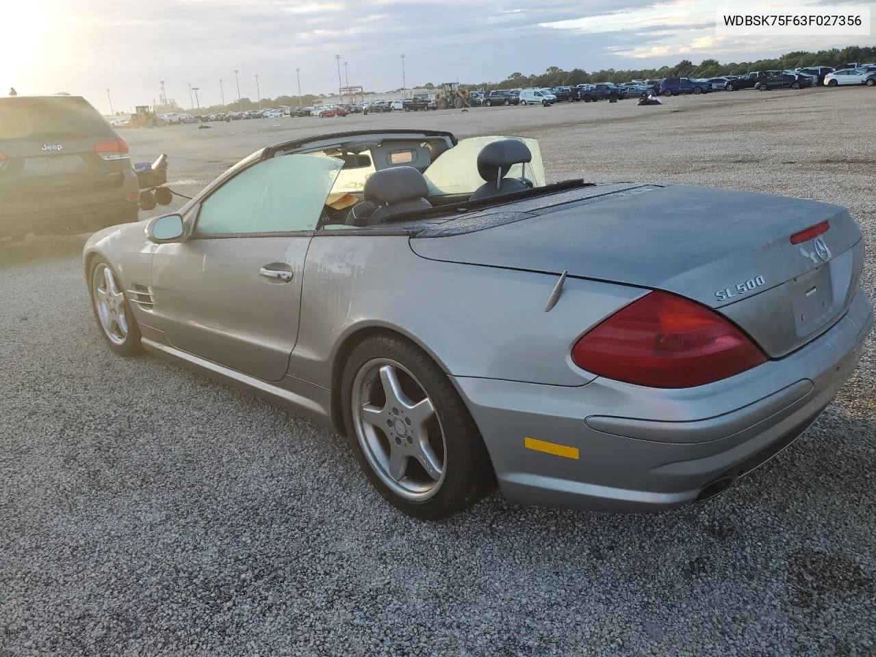 2003 Mercedes-Benz Sl 500R VIN: WDBSK75F63F027356 Lot: 73749074