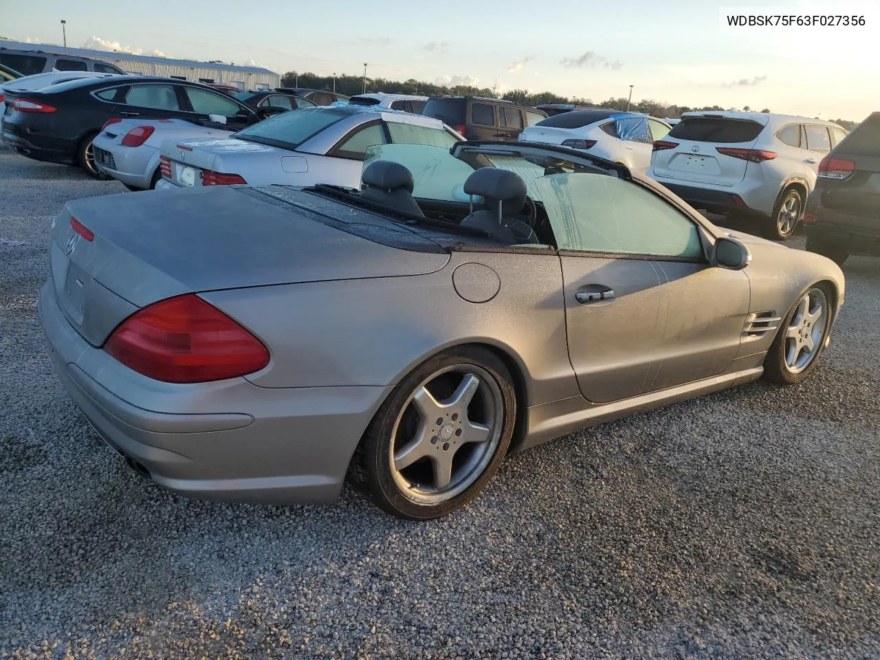 2003 Mercedes-Benz Sl 500R VIN: WDBSK75F63F027356 Lot: 73749074