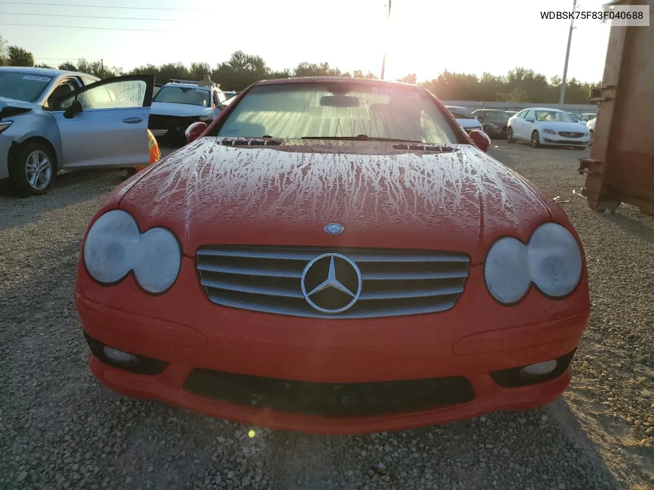 2003 Mercedes-Benz Sl 500R VIN: WDBSK75F83F040688 Lot: 74318394