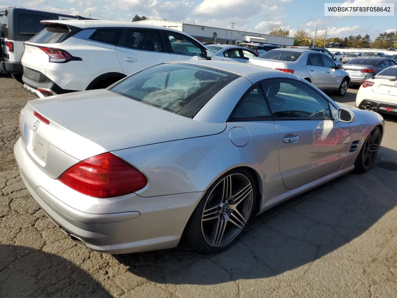 2003 Mercedes-Benz Sl 500R VIN: WDBSK75F83F058642 Lot: 74756584