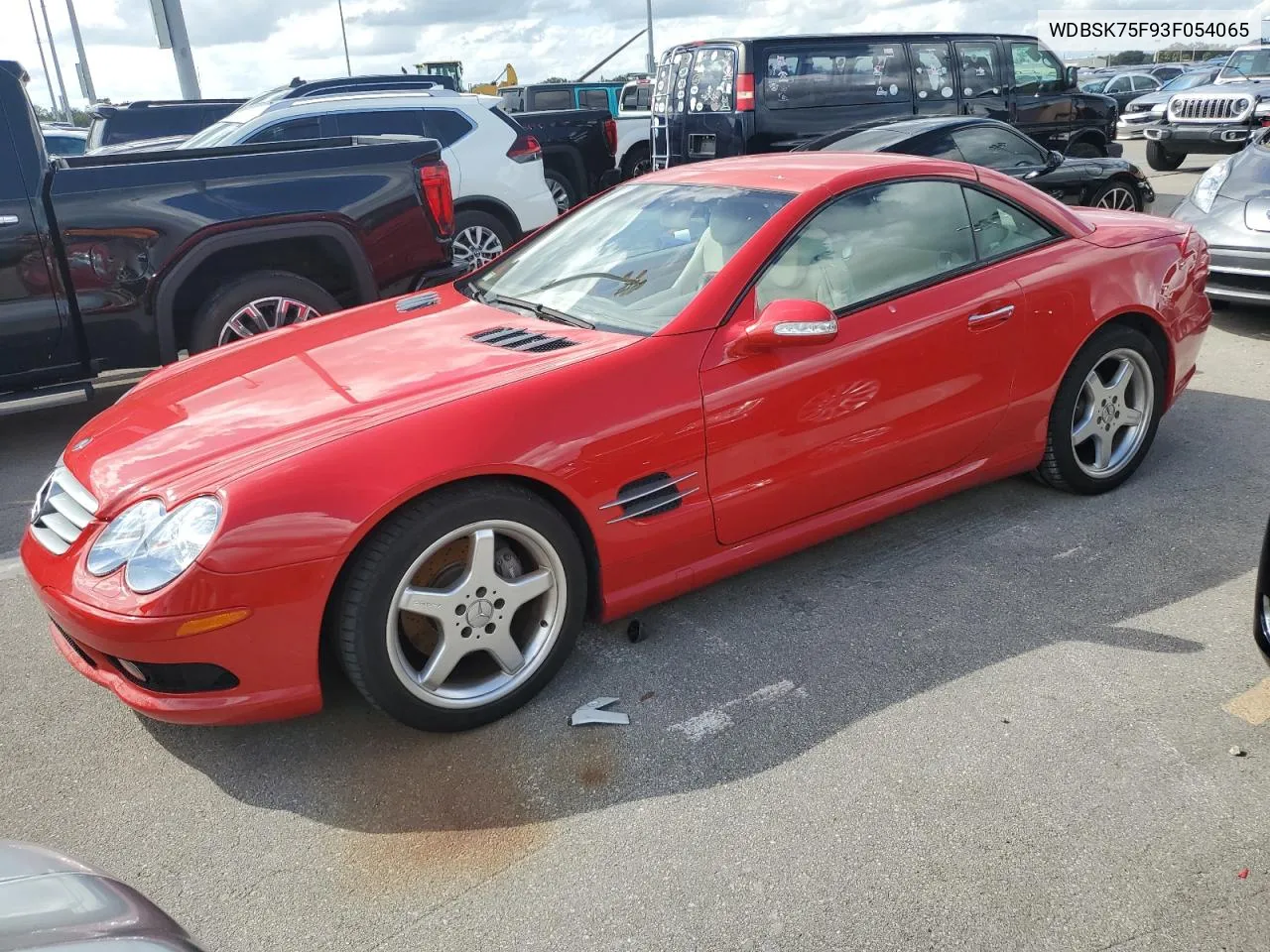 2003 Mercedes-Benz Sl 500R VIN: WDBSK75F93F054065 Lot: 74844534