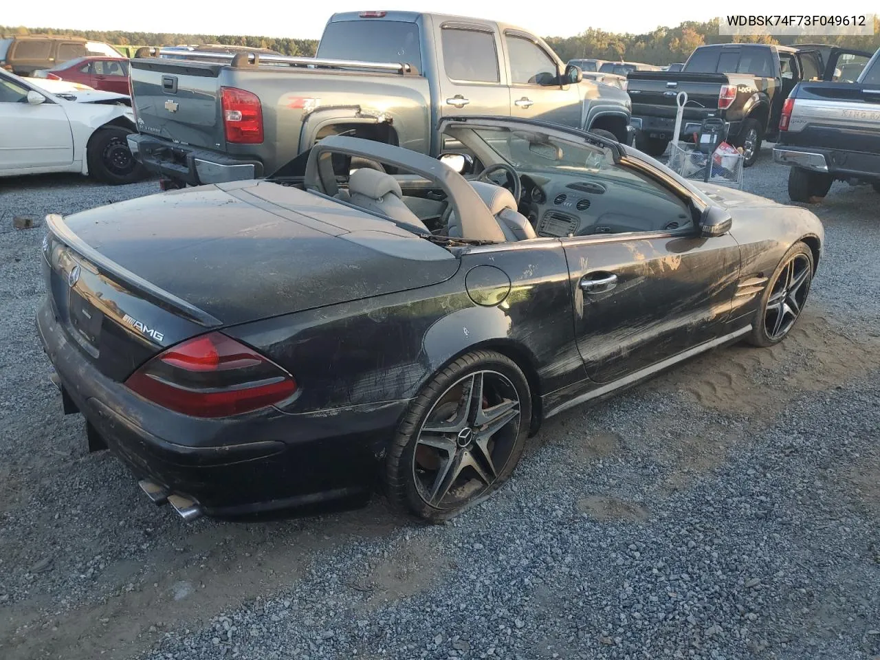 2003 Mercedes-Benz Sl 55 Amg VIN: WDBSK74F73F049612 Lot: 74883224