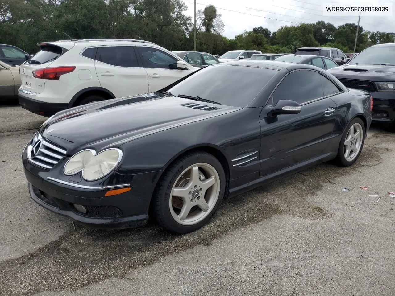 2003 Mercedes-Benz Sl 500R VIN: WDBSK75F63F058039 Lot: 75082314