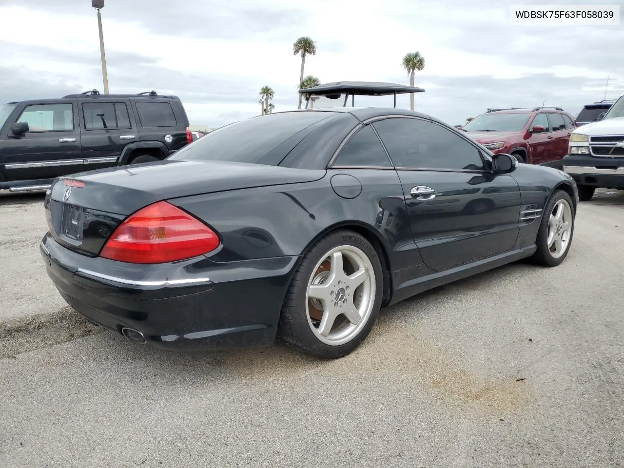 2003 Mercedes-Benz Sl 500R VIN: WDBSK75F63F058039 Lot: 75082314