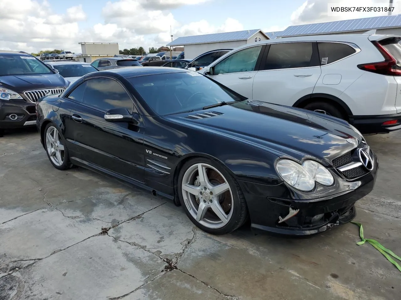 2003 Mercedes-Benz Sl 55 Amg VIN: WDBSK74FX3F031847 Lot: 75110604