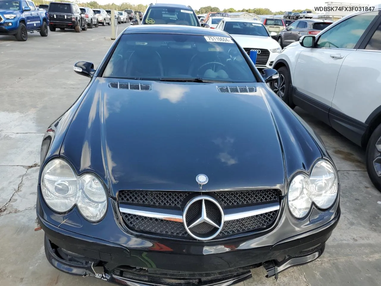 2003 Mercedes-Benz Sl 55 Amg VIN: WDBSK74FX3F031847 Lot: 75110604