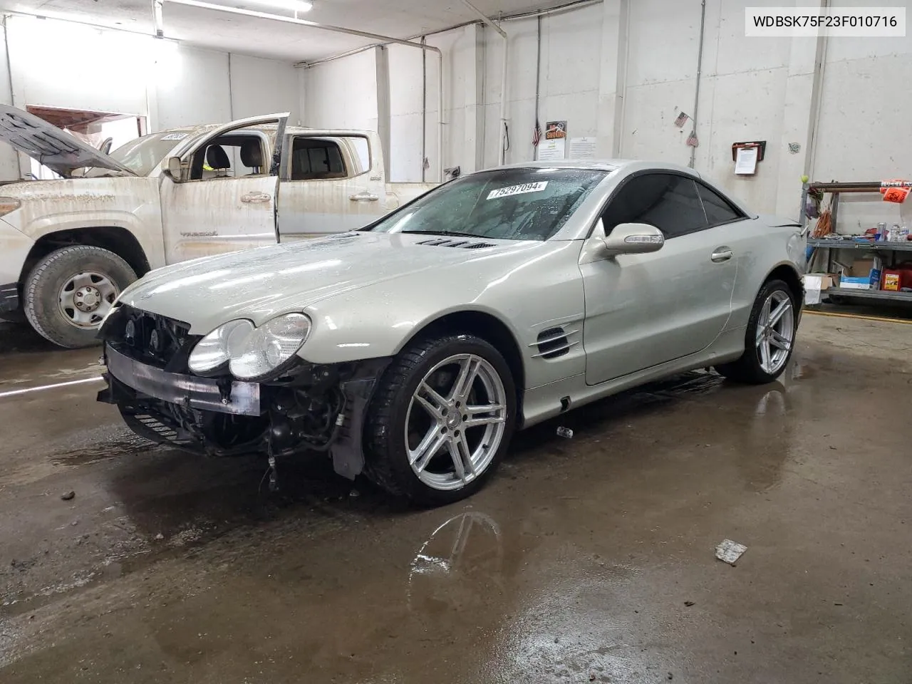 2003 Mercedes-Benz Sl 500R VIN: WDBSK75F23F010716 Lot: 75297094