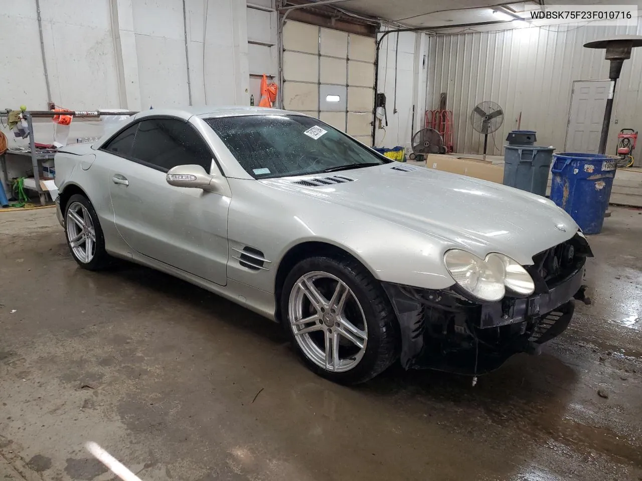 2003 Mercedes-Benz Sl 500R VIN: WDBSK75F23F010716 Lot: 75297094