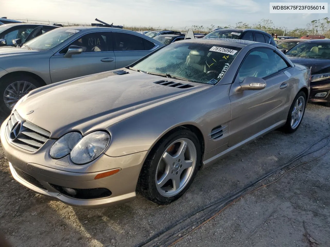 2003 Mercedes-Benz Sl 500R VIN: WDBSK75F23F056014 Lot: 76125094