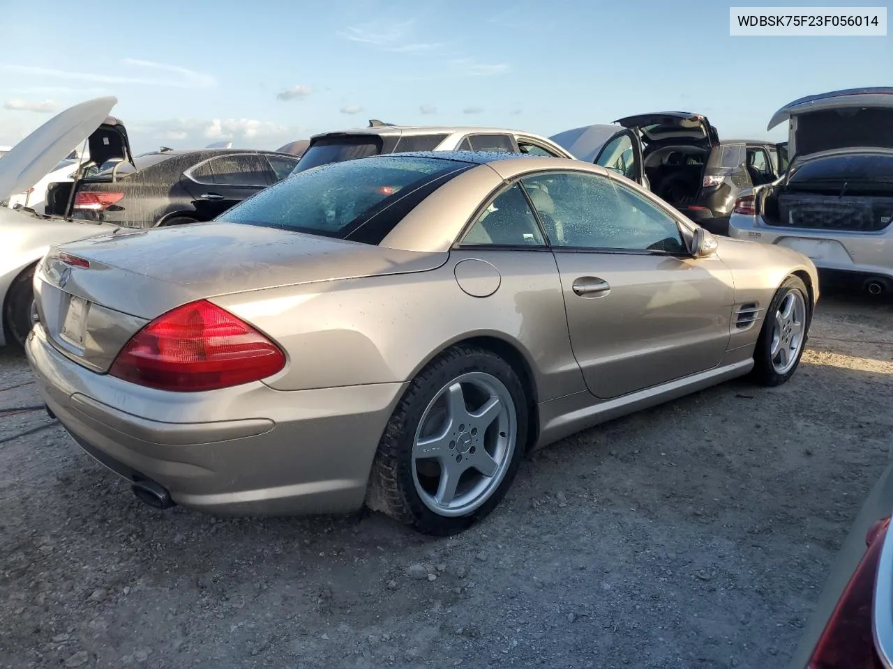 2003 Mercedes-Benz Sl 500R VIN: WDBSK75F23F056014 Lot: 76125094