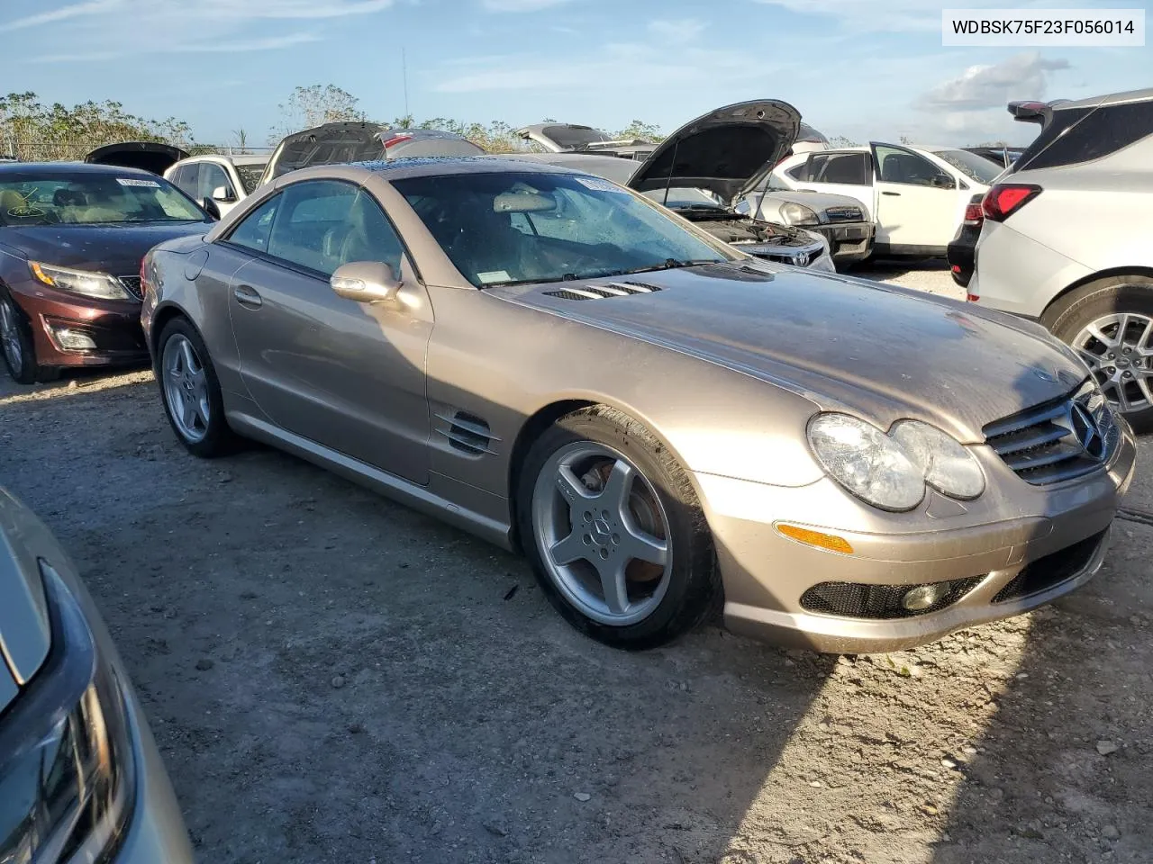 2003 Mercedes-Benz Sl 500R VIN: WDBSK75F23F056014 Lot: 76125094