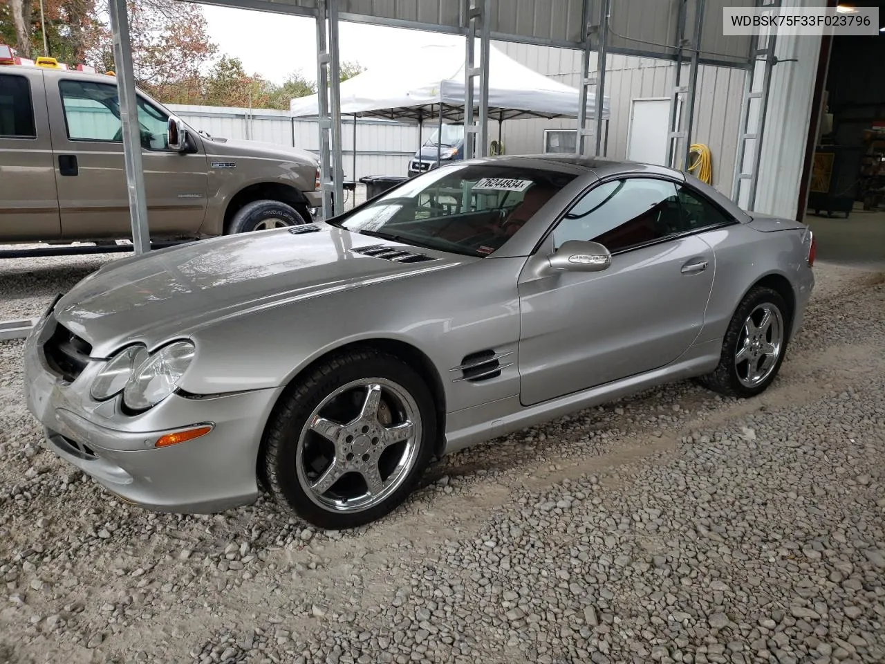 2003 Mercedes-Benz Sl 500R VIN: WDBSK75F33F023796 Lot: 76244934