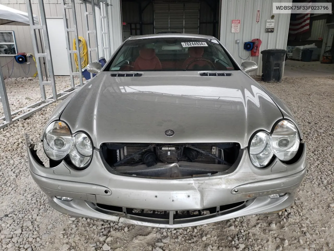 2003 Mercedes-Benz Sl 500R VIN: WDBSK75F33F023796 Lot: 76244934