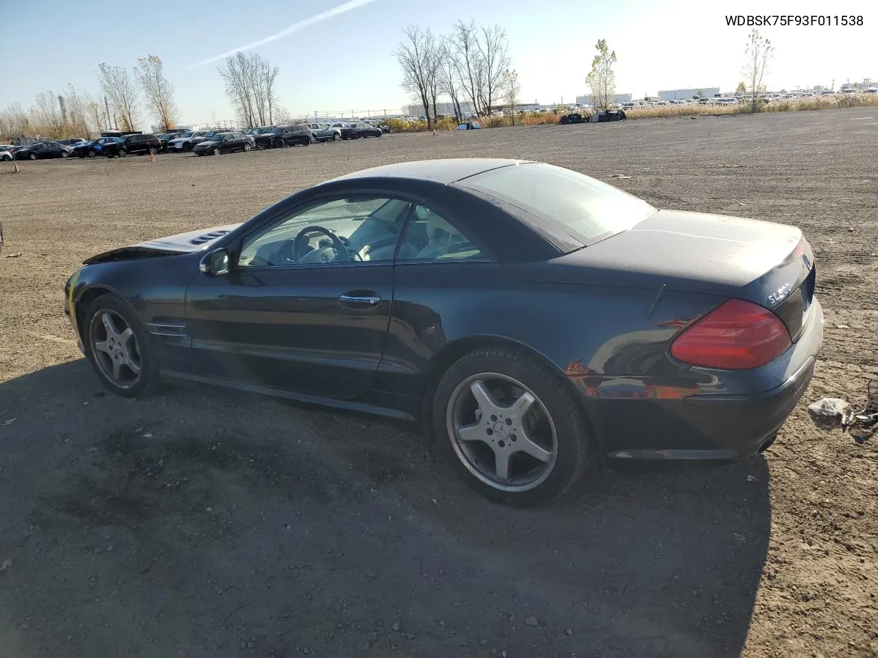 2003 Mercedes-Benz Sl 500R VIN: WDBSK75F93F011538 Lot: 78068004