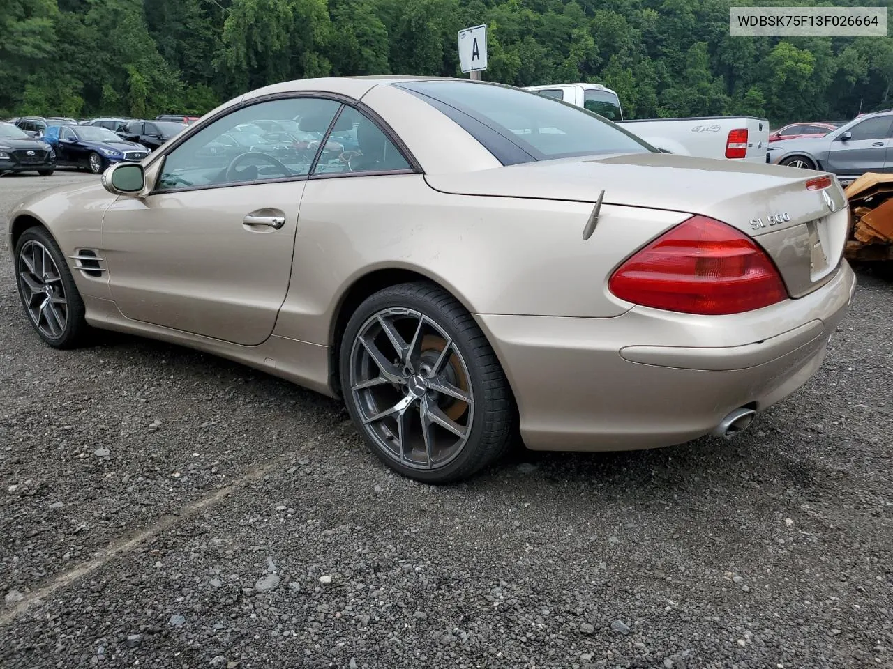 2003 Mercedes-Benz Sl 500R VIN: WDBSK75F13F026664 Lot: 78388494