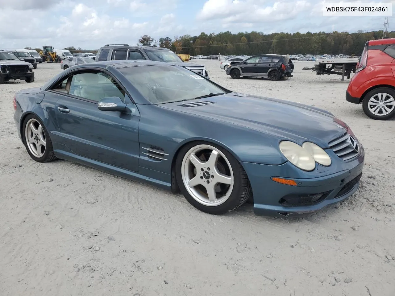 2003 Mercedes-Benz Sl 500R VIN: WDBSK75F43F024861 Lot: 78713394