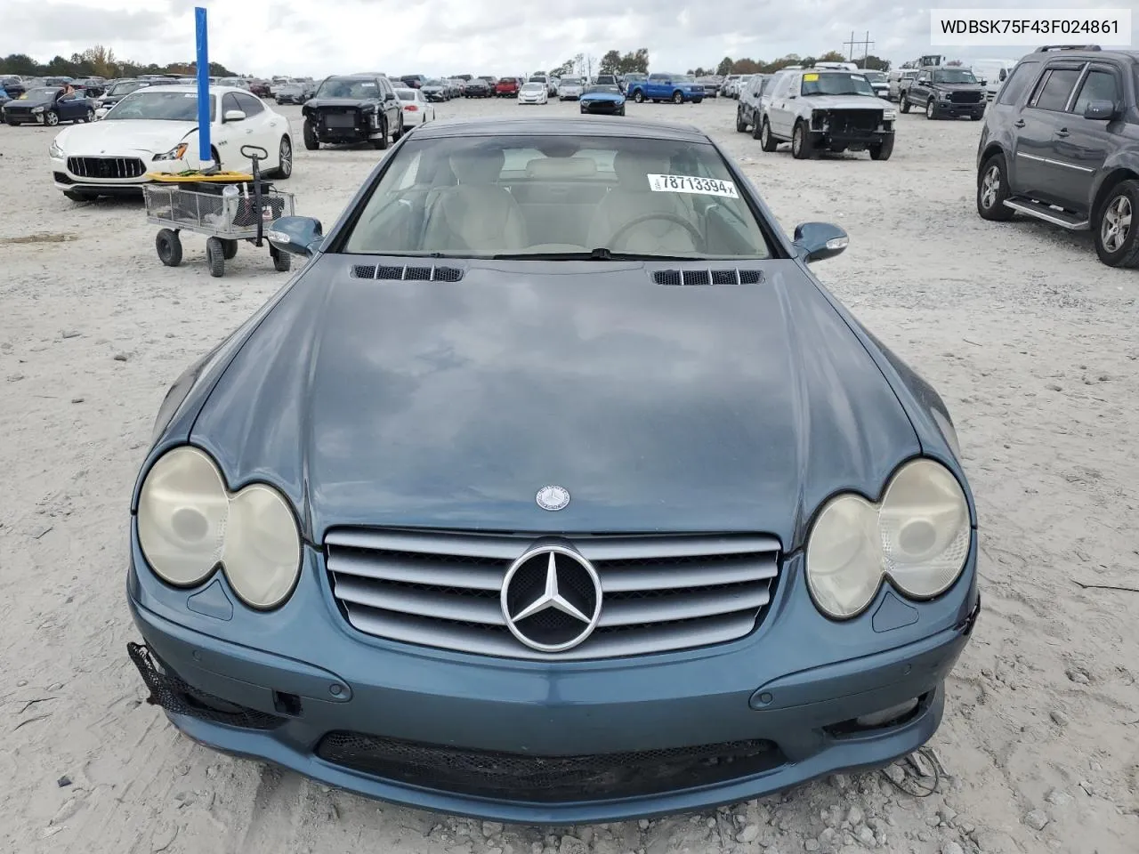 2003 Mercedes-Benz Sl 500R VIN: WDBSK75F43F024861 Lot: 78713394