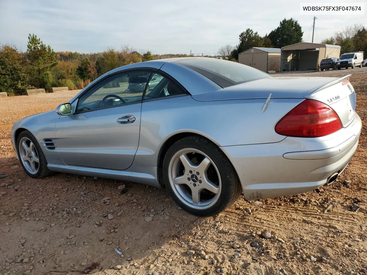 2003 Mercedes-Benz Sl 500R VIN: WDBSK75FX3F047674 Lot: 79030574