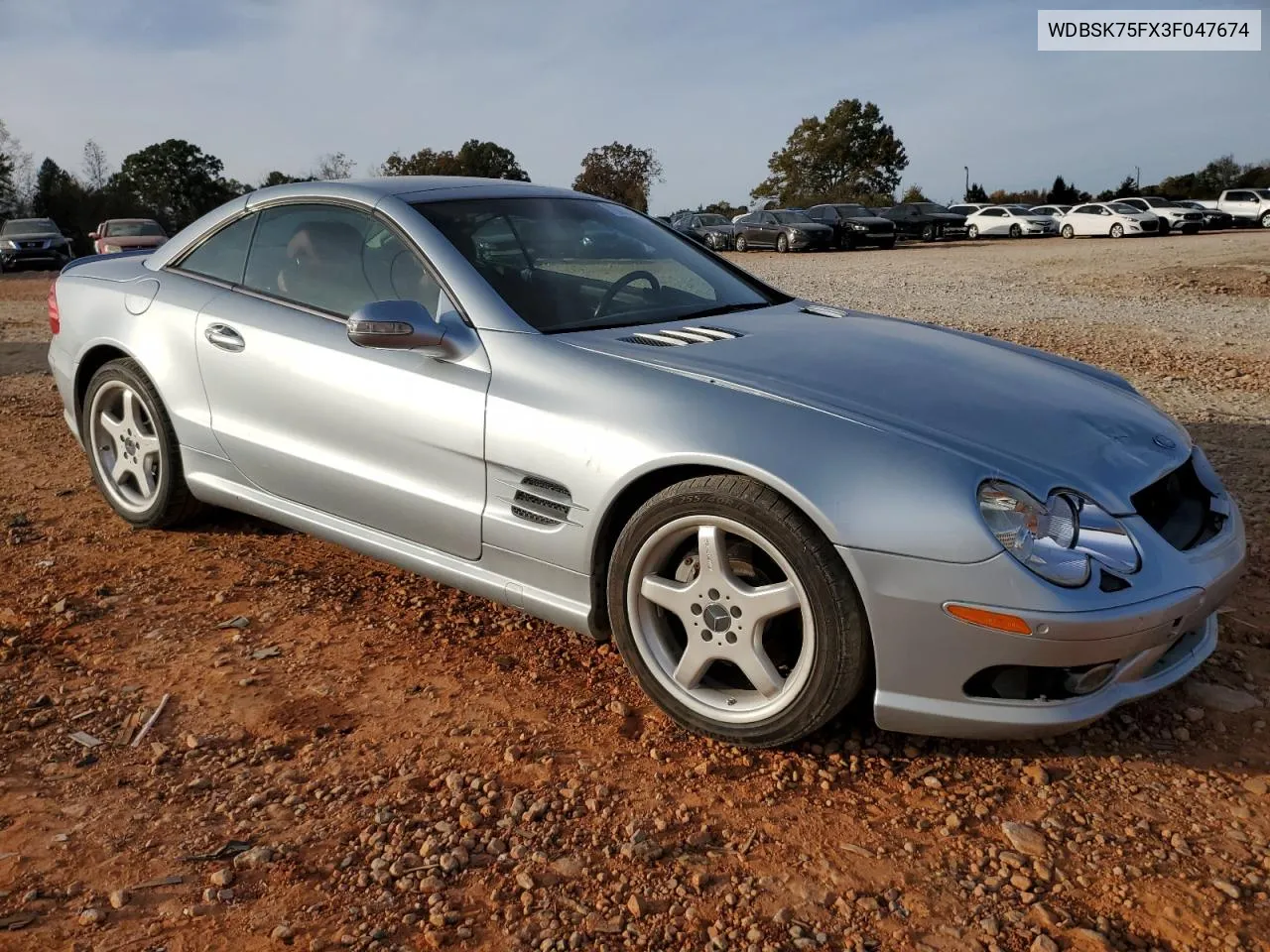 2003 Mercedes-Benz Sl 500R VIN: WDBSK75FX3F047674 Lot: 79030574