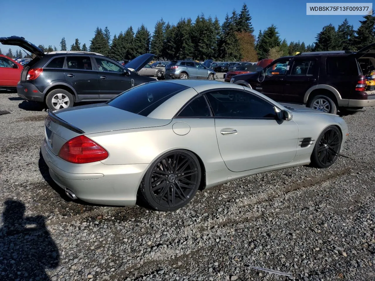 2003 Mercedes-Benz Sl 500R VIN: WDBSK75F13F009377 Lot: 79297904