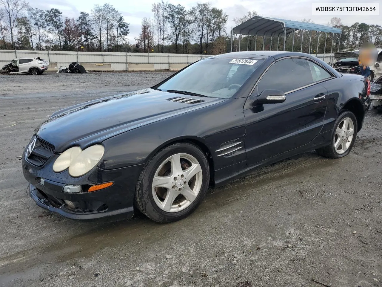 2003 Mercedes-Benz Sl 500R VIN: WDBSK75F13F042654 Lot: 79872844