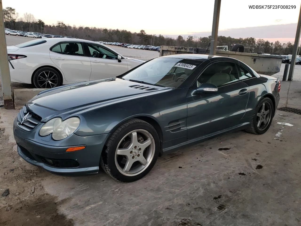 2003 Mercedes-Benz Sl 500R VIN: WDBSK75F23F008299 Lot: 82080423