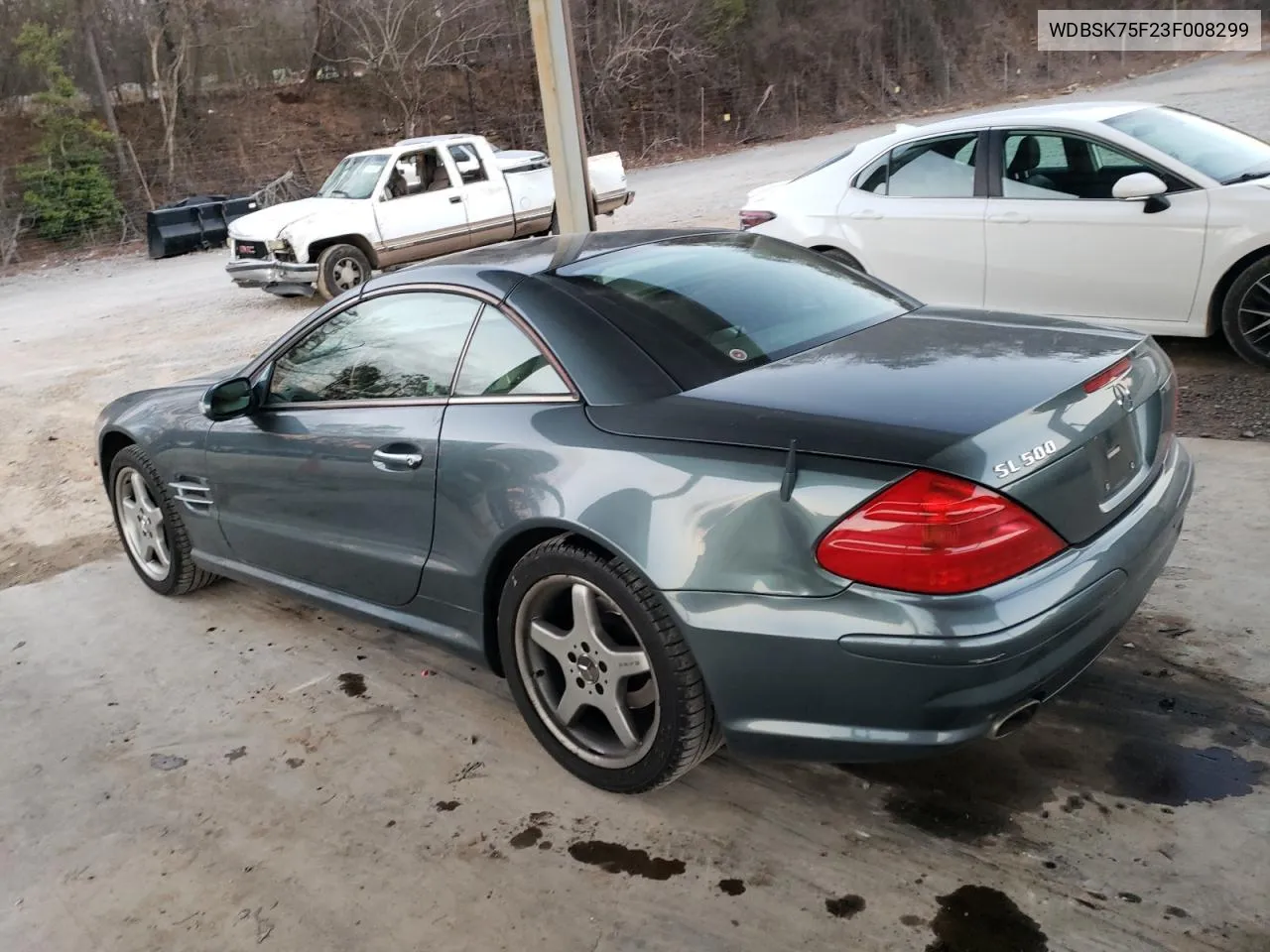 2003 Mercedes-Benz Sl 500R VIN: WDBSK75F23F008299 Lot: 82080423