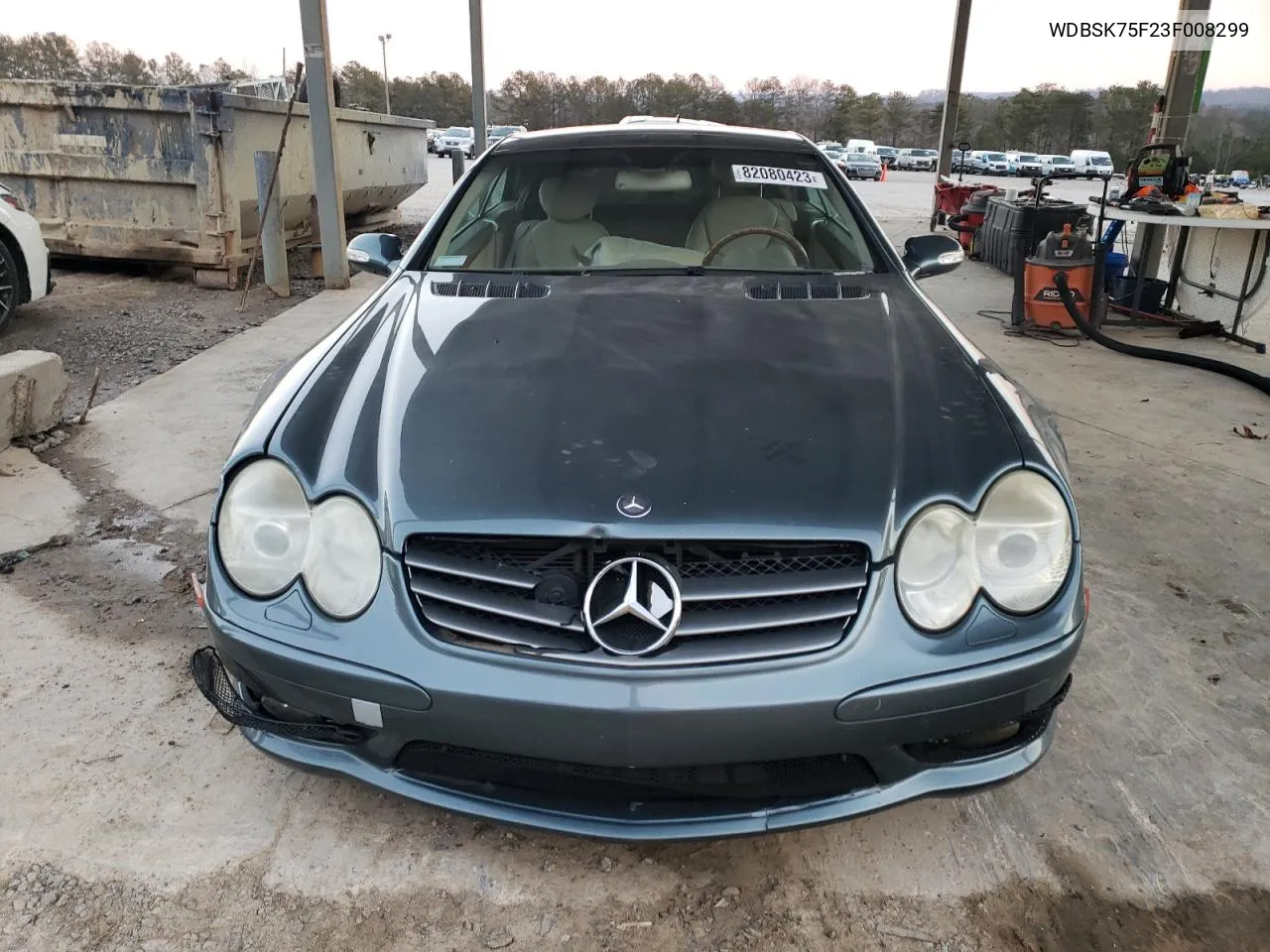 2003 Mercedes-Benz Sl 500R VIN: WDBSK75F23F008299 Lot: 82080423