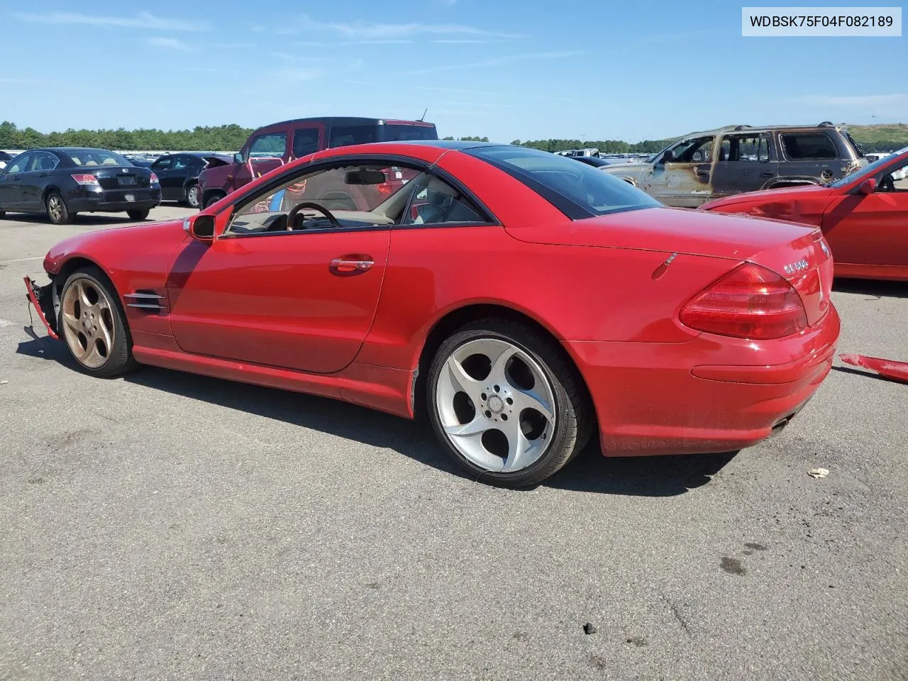 2004 Mercedes-Benz Sl 500 VIN: WDBSK75F04F082189 Lot: 61618164