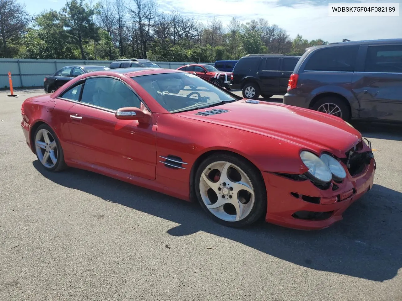 2004 Mercedes-Benz Sl 500 VIN: WDBSK75F04F082189 Lot: 61618164